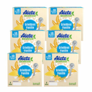 Alete Becherprodukt Grießbrei Vanille 6 x (4 x 100 g) ab dem 10. Monat