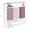 Alvi® Molton-Windeln 3er Pack Curly Dots 80 x 80 cm
