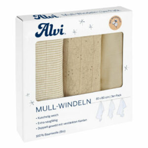 Alvi® Mullwindeln 3er Pack Starfant 80 x 80 cm