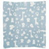 Alvi Wickelauflage 2stg. Keil Folie Zootiere puderblau 68 x 60 cm