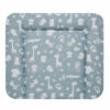 Alvi Wickelauflage Kuschel Folie Zootiere puderblau 85 x 75 cm