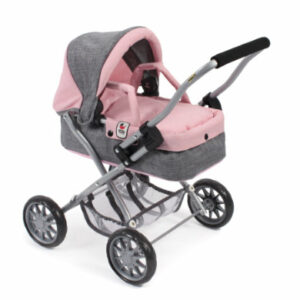 BAYER CHIC 2000 Mini-Kuschelwagen SMARTY Melange grau-rosa