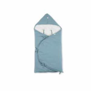 BEMINI Baby nest ausgekleidet Pady tetra jersey+jersey Mineralblau