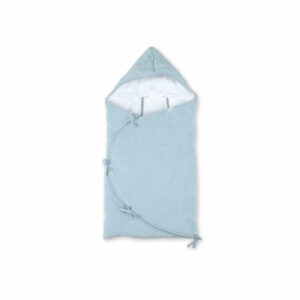 BEMINI Baby nest ausgekleidet Pady velvet + jersey Blaugrau