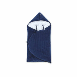 BEMINI Baby nest ausgekleidet Pady velvet + jersey Marine blau