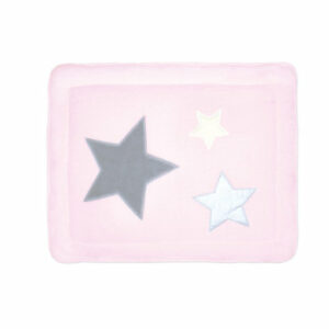 BEMINI Laufstalleinlage Krabbeldecke Pady softy + terry Baby rosa kleine Sterne