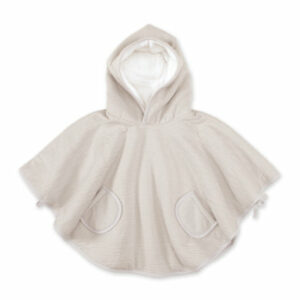 BEMINI Reiseponcho Tetra jersey + teddy Sandbeige