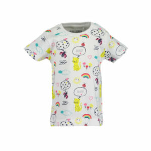 BLUE SEVEN Girls T-Shirt weiss Rainbow