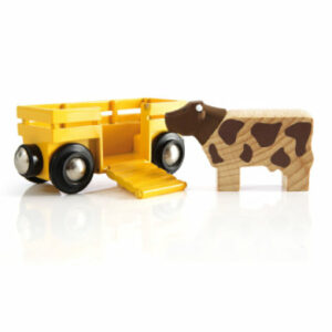 BRIO® WORLD Tierwagen mit Kuh 33406