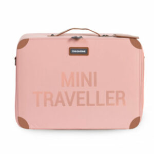 CHILDHOME Kinderkoffer Mini Traveller rosa / kupfer