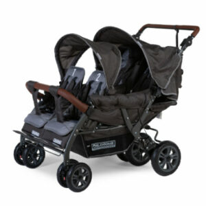 CHILDHOME Vierlingskinderwagen Quadruple Anthrazit