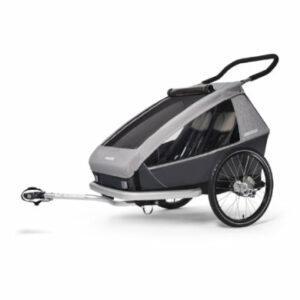 CROOZER Kinderfahrradanhänger Kid Keeke 2 Stone grey