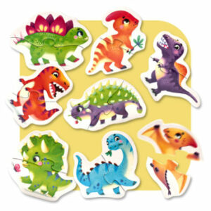 Cubika Puzzles 8 in 1 Happy Dinosaurier