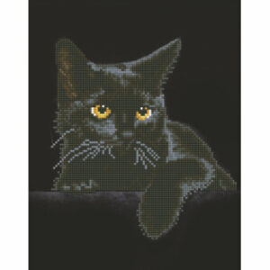 DIAMOND DOTZ® Original Diamond Painting Katze Midnight Cat