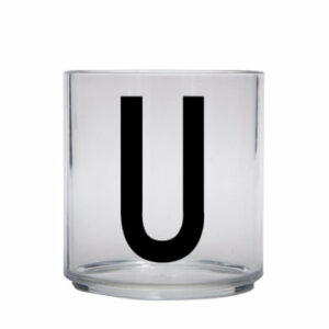 Design letters personalisiertes Trinkglas für Kinder Buchstabe U