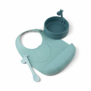 Done by Deer™ Geschirr-Set Peekaboo first meal Deer friends in blau