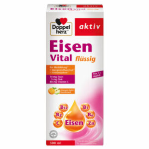 Doppelherz Eisen Vital flüssig 500ml mit Orangen-Apfel-Geschmack