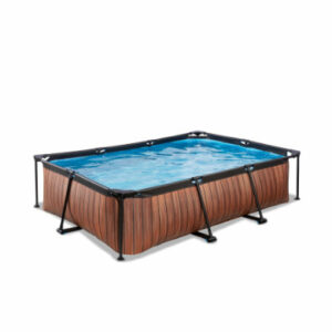 EXIT Frame Pool 300x200x65cm (12v) – Holz Optik