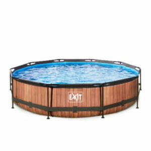 EXIT Frame Pool ø300x76cm (12v) – Holz optik EXIT Frame Pool ø360x76cm (12v) – Holz optik