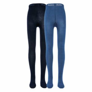 Ewers Kinderstrumpfhose 2er Pack Uni blau