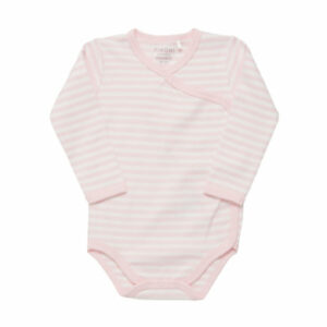 FIXONI Langarm Body Light Rose Stripe