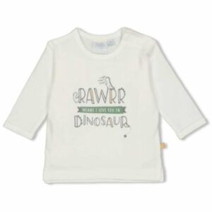 Feetje Longsleeve Rawrr Dinomite offwhite