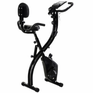 HOMCOM Fahrradtrainer mit LCD Display schwarz