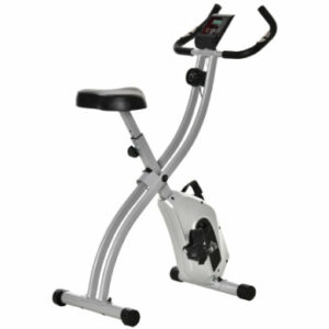 HOMCOM Heimtrainer mit 8 Wiederstandsstufen silber