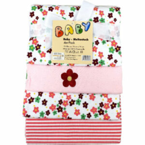 HÜTTE & CO Moltontücher 4er Pack Blumen