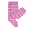 Hoppediz Beinstulpen Merino-Babystulpen gestreift pink rosa