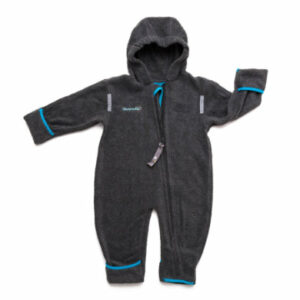 Hoppediz Overall aus Fleece Babyeinteiler anthrazit 