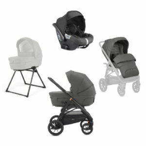 Inglesina Kombikinderwagen Quattro Aptica XT Cab Charcoal Grey Gestell Black