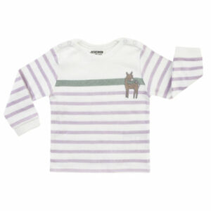 JACKY Langarmshirt WOODLAND TALE off-white / ringel