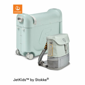 JETKIDS™ BY STOKKE® Aufsitzkoffer BedBox™ mit Crew BackPack™ Green
