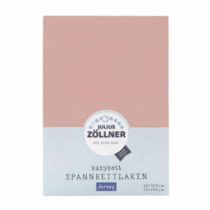 JULIUS ZÖLLNER Spannbetttuch Jersey blush 40 x 90 cm