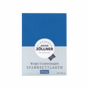 JULIUS ZÖLLNER Spannbetttuch Jersey für Wiege blau