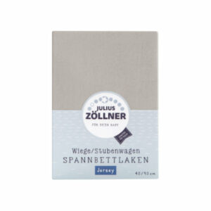 JULIUS ZÖLLNER Spannbetttuch Jersey für Wiege taupe