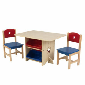 KidKraft® Tisch- und Stuhlset Sternchen natur / bunt