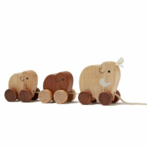 Kids Concept® Nachziehtier Mammutfamilie