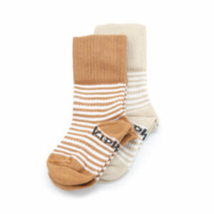 KipKep Stay-On Socken 2er-Pack Party Camel und Sand