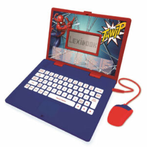 LEXIBOOK Spiderman Zweisprachiger Lernlaptop