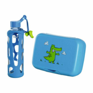 Leonardo Brotdose + Trinkflasche Bambini 2er Set blau