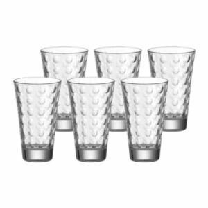 Leonardo Trinkgläser Optic 200 ml 6er Set transparent