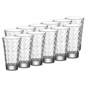 Leonardo Trinkgläser Optic 300 ml 12er Set transparent