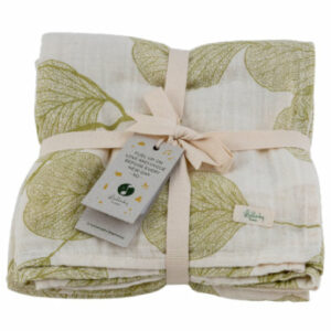 Lullaby Planet Musselin Swaddle Lake Green 120x120cm