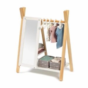 MUSTERKIND® Puppen-Garderobe Viola natur/weiß