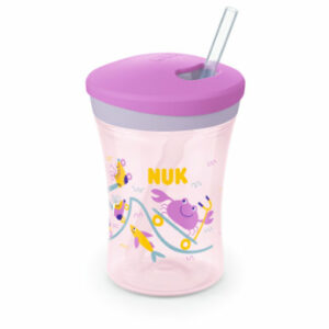 NUK Trinklernbecher Action Cup weicher Trinkhalm