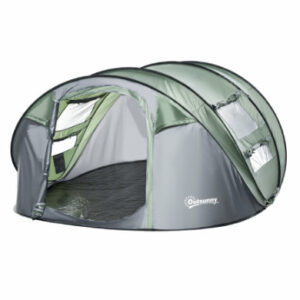 Outsunny Campingzelt für 4-5 Personen dunkelgrün