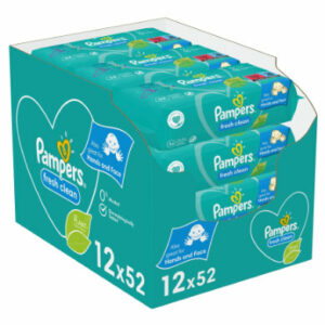 Pampers Feuchttücher Fresh Clean 624 Tücher (12 x 52 Stk)