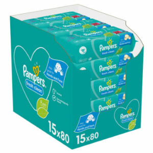 Pampers Feuchttücher Fresh Clean ECom 1200 Tücher (15 x 80 Stk)